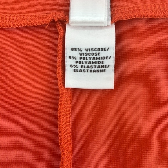 Diane Von Furstenberg DVF Reona Two Tangerine Sheath Dress Size 6 - Picture 11 of 14